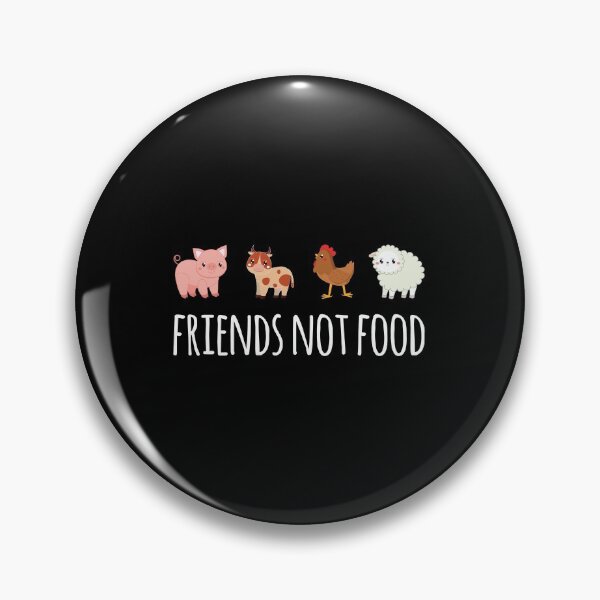 Item preview, Friends, Not Food! Cute Animal Lover Vegetarian Vegan designed and sold by EstelleStar.