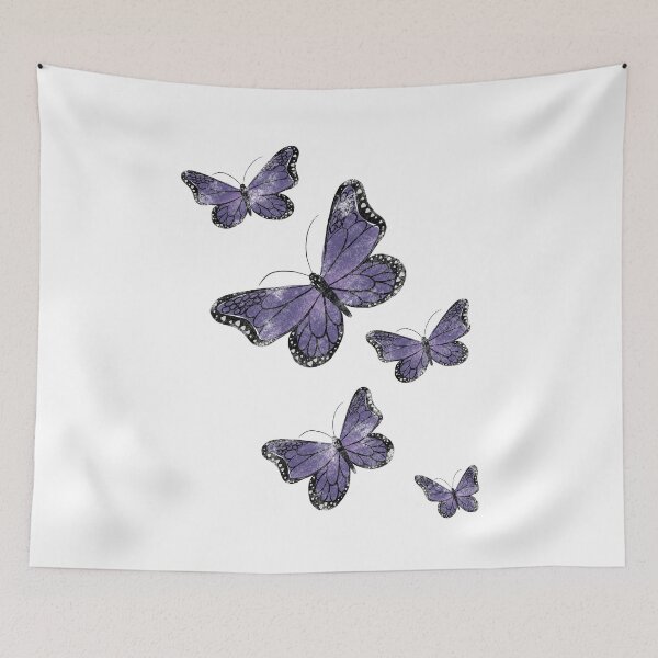 Item preview, Purple Distressed Butterflies  designed and sold by TheArtOfTreble.