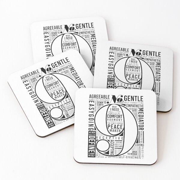 Item preview, Enneagram 9 personality traits graphic designed and sold by Bless-Up-Store.