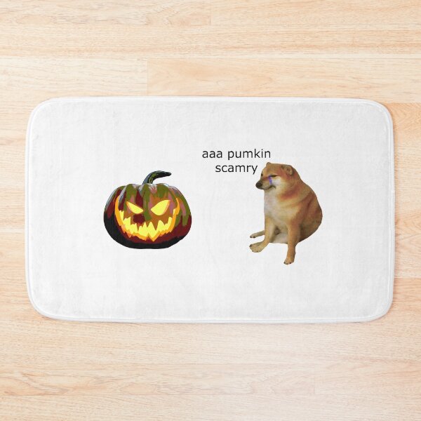 Item preview, Cheems pumpkin scary designed and sold by UncleApo.