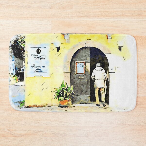 Item preview, Man enters in the door of the Sgroi hotel designed and sold by Giuseppe Cocco.