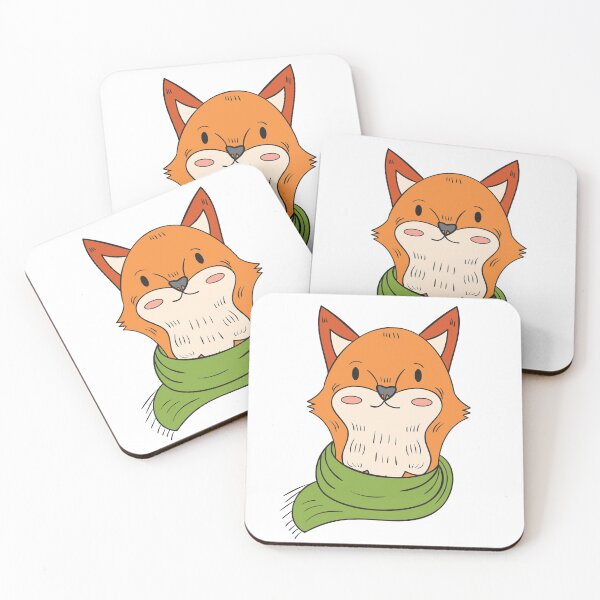 Item preview, Fox Wearing Green Scarf designed and sold by edwardecho.