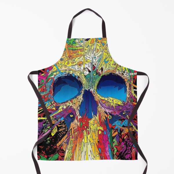 Item preview, very colorfull cool skull designed and sold by Spikeynator.