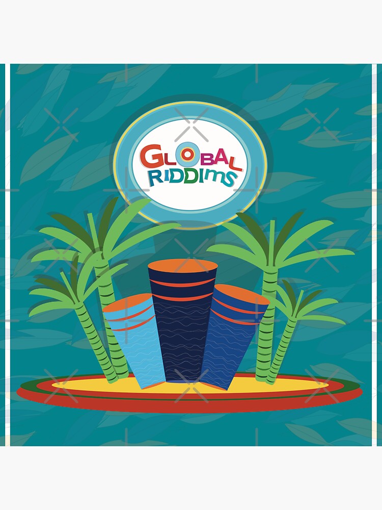 Thumbnail 3 of 3, Sticker, Global Riddims (2) designed and sold by Arema Arega.