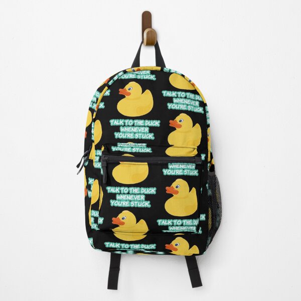 Item preview, Funny Programmer Talk To The Duck design designed and sold by jakehughes2015.