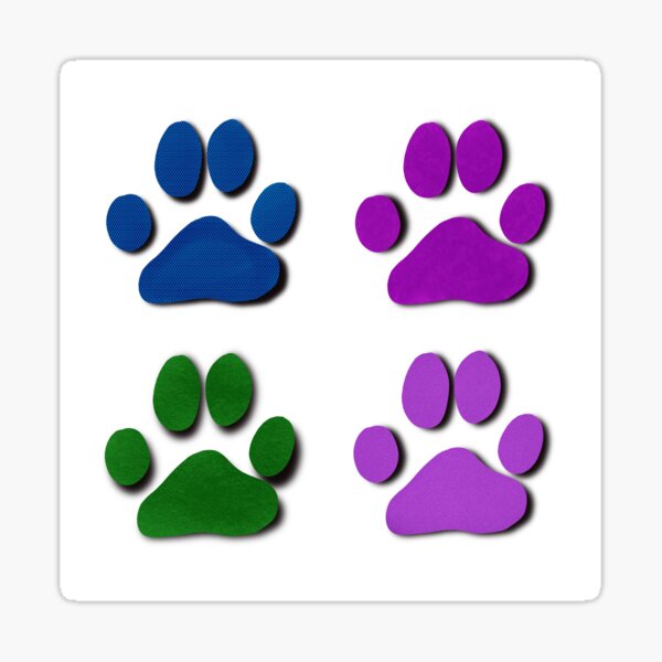 Paw Prints Sticker