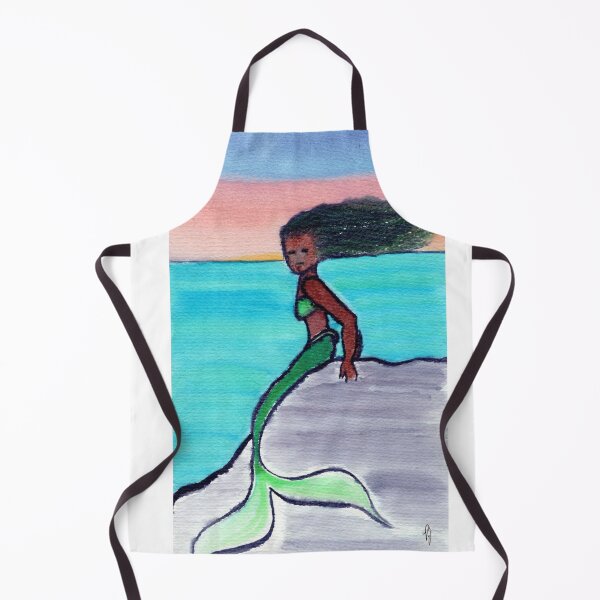 Item preview, Brown Mermaid Past Sunset designed and sold by pjshandpainted.
