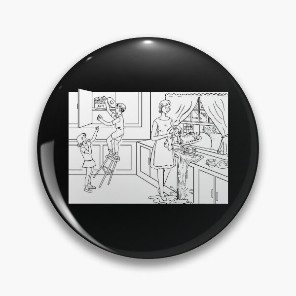 Item preview, The 'Cookie-Theft' Picture (White Ink Only) designed and sold by Kyle Price.