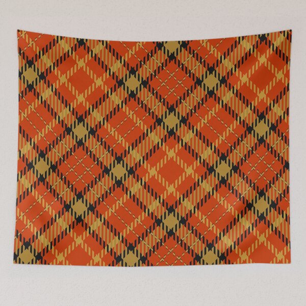 Item preview, Autumn Orange Plaid Pattern designed and sold by AllDesigns09.