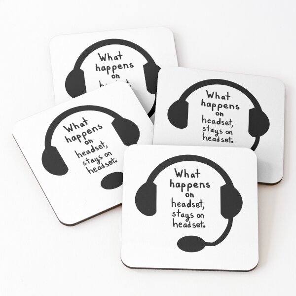 Item preview, What happens on headset, stays on headset designed and sold by Ally Andrade.
