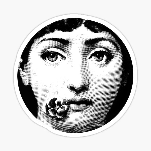 Lina Cavalieri Pop Art Fornasetti Mädchen Sticker