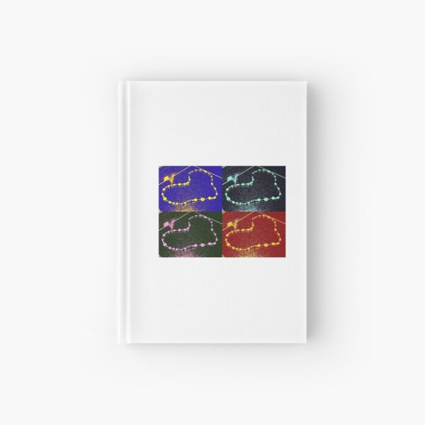 Peace Love Beads pop art Hardcover Journal