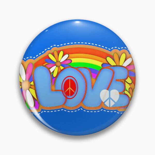 Item preview, Love Retro Peace Sign Hippy Art designed and sold by Alondra.