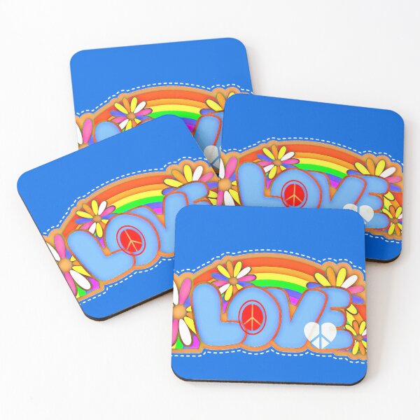 Item preview, Love Retro Peace Sign Hippy Art designed and sold by Alondra.