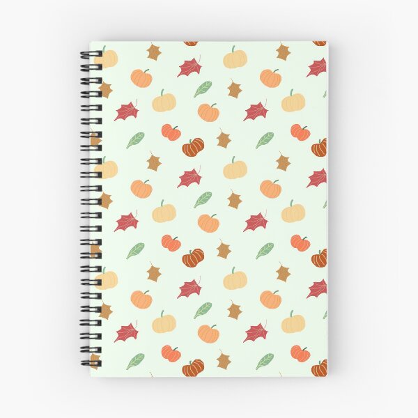 Item preview, Pumpkins and Leaves on White designed and sold by RepeatCandy.
