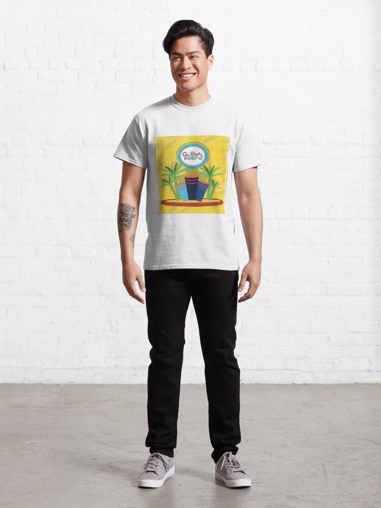Alternate view of Golbal Riddims - Compilation Cover Art (4) Classic T-Shirt