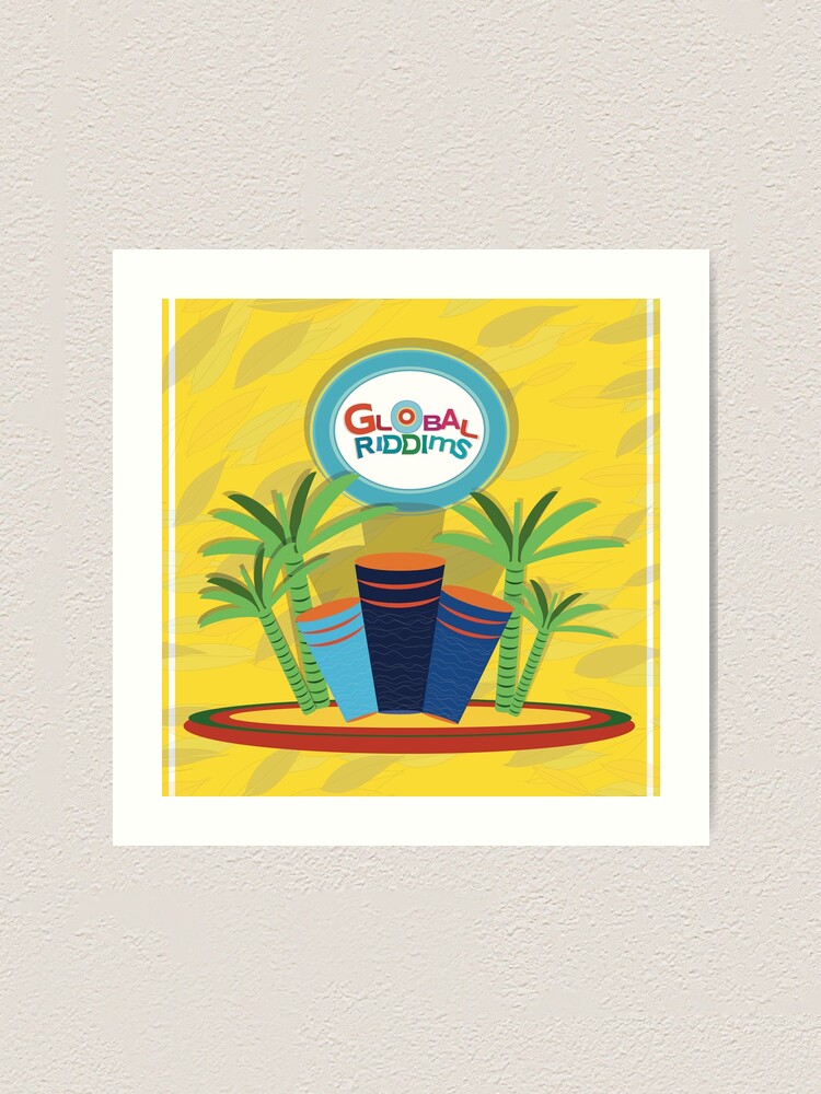 Alternate view of Golbal Riddims - Compilation Cover Art (4) Art Print