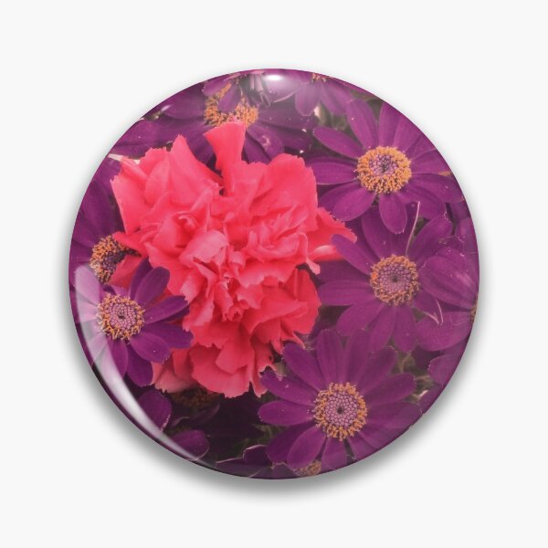 Item preview, ALLEGRATA 11 cinerary carnation daisies ROSE PURPLE flower bouquet floral arrangement nature plant picture designed and sold by dragonemma.