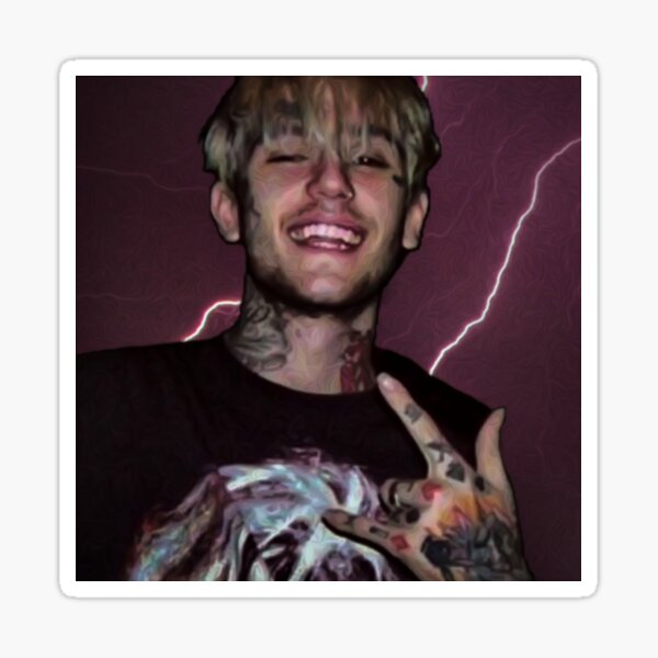 Lil Peep Sticker For Sale By Bubblebyabbey Redbubble