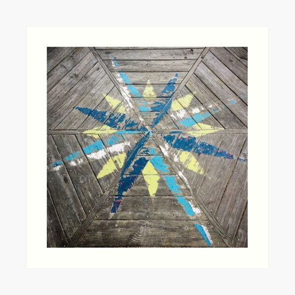 Dock Compass Art Print