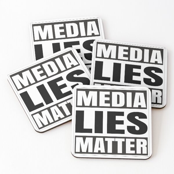 Item preview, Media Lies Matter - Public Advisory Sticker designed and sold by RoguePixel.