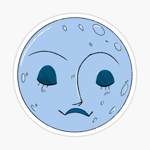 Item preview, La Luna // full moon sticker designed and sold by WillowWissp.