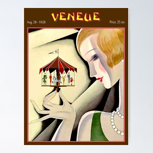 Item preview, VENEUE : Vintage 1928 Magazine Advertising Cover Print designed and sold by posterbobs.