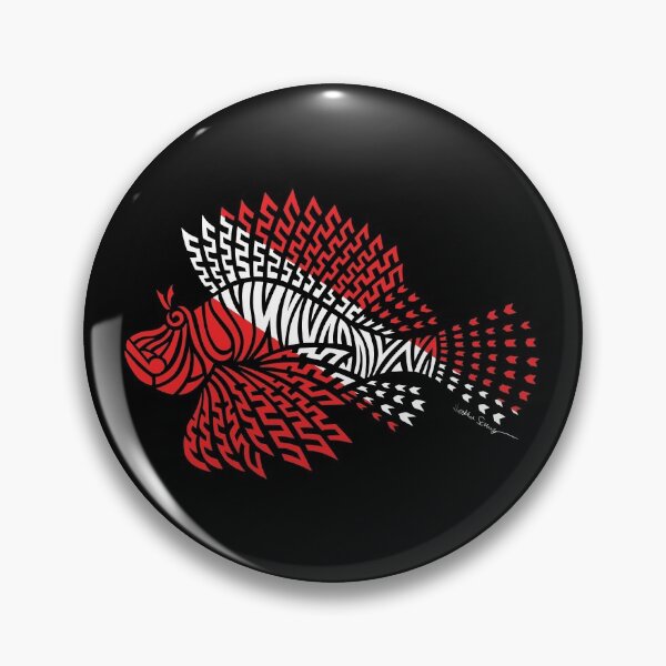 Item preview, Tribal Scuba Flag Lionfish designed and sold by artsytoo.