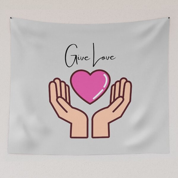 Item preview, Give love hands and heart cute design  designed and sold by Adri Graterol.