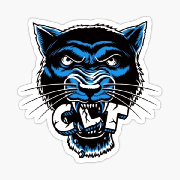 Carolina Panthers Keep Pounding Funny Football' Sticker