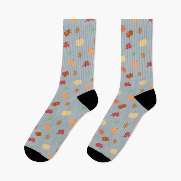 Item preview, Calabazas y hojas en gris designed and sold by RepeatCandy.