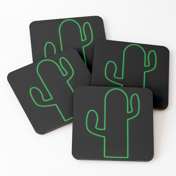 Aperçu de l'œuvre Cactus néon vert vif créée et vendue par jpjournals.