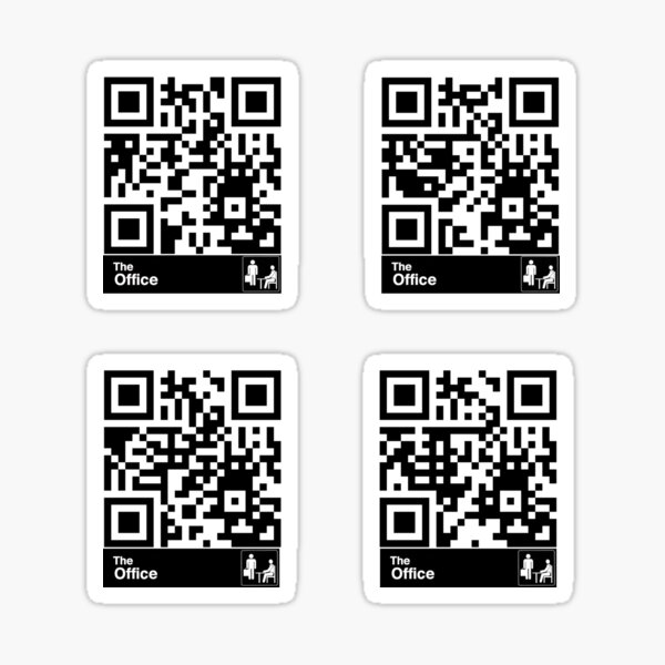 "The Office Scenes QR Code" Sticker for Sale by xbeshax Redbubble