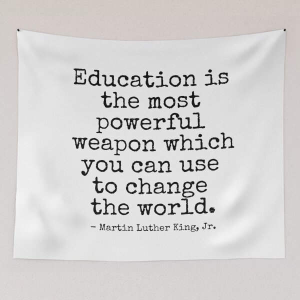 Item preview, Education is the most powerful weapon which you can use to change the world  designed and sold by KarolinaPaz.