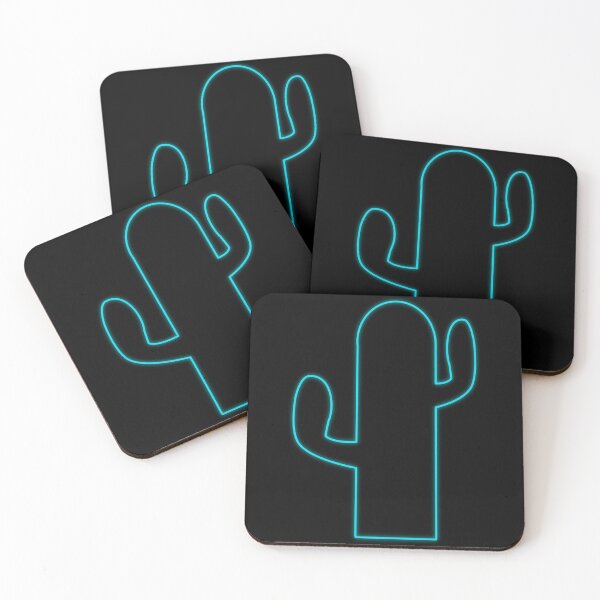 Item preview, Bright Blue Neon Cactus  designed and sold by jpjournals.