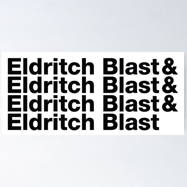 Item preview,  Eldritch Blast - Dungeons and Dragons - Warlock - Black designed and sold by Humorless Designs.