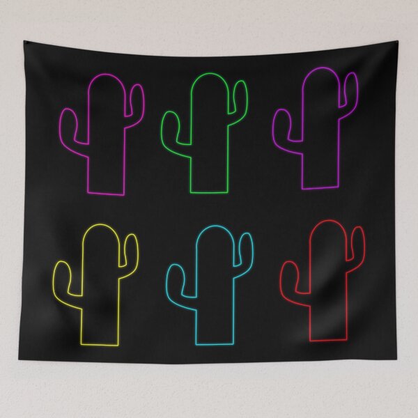 Item preview, Colorful Neon Cactus Sticker Set designed and sold by jpjournals.