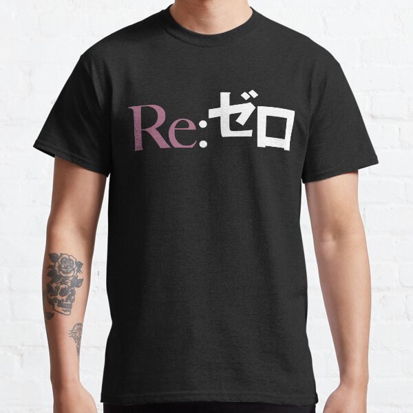 Re:Zero kara Hajimeru Isekai Seikatsu - logo (Pink) Classic T-Shirt