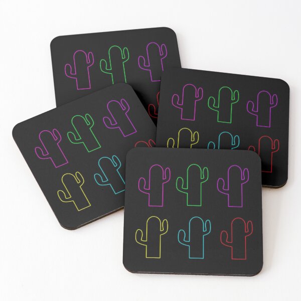 Item preview, Colorful Neon Cactus Sticker Set designed and sold by jpjournals.