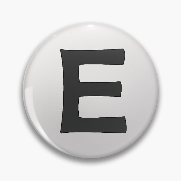Item preview, letter e black designed and sold by ZiphGames.