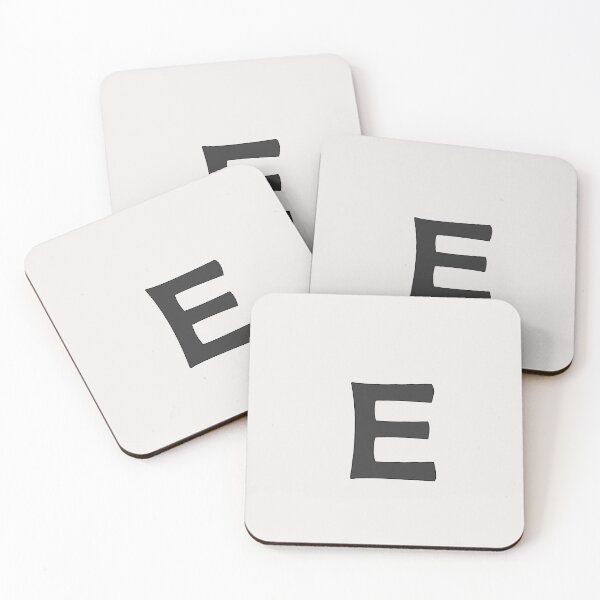 Item preview, letter e black designed and sold by ZiphGames.