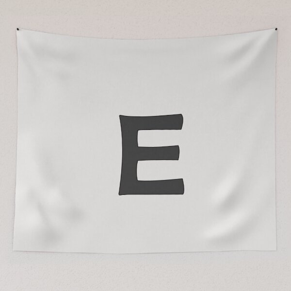 Item preview, letter e black designed and sold by ZiphGames.