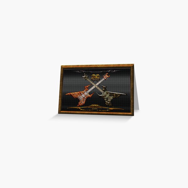 Fantastic Guitars Greeting Card
