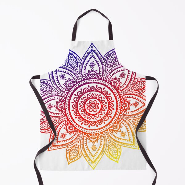 Item preview, Mandala Mehndi Henna Inspired Sunset Gradient Design Decorative asthetic Pattern designed and sold by CreatedbyJR.