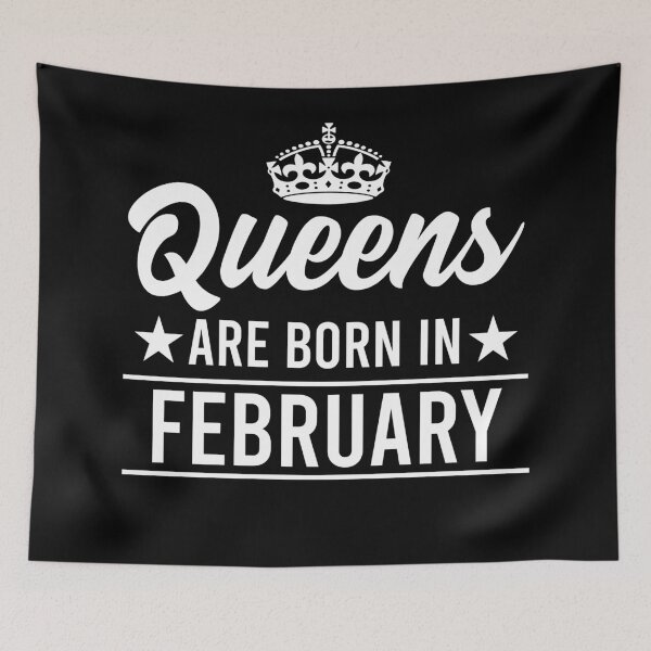 Item preview, Queens Are Born In February designed and sold by RandomStuffShop.