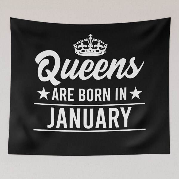Item preview, Queens Are Born In January designed and sold by RandomStuffShop.