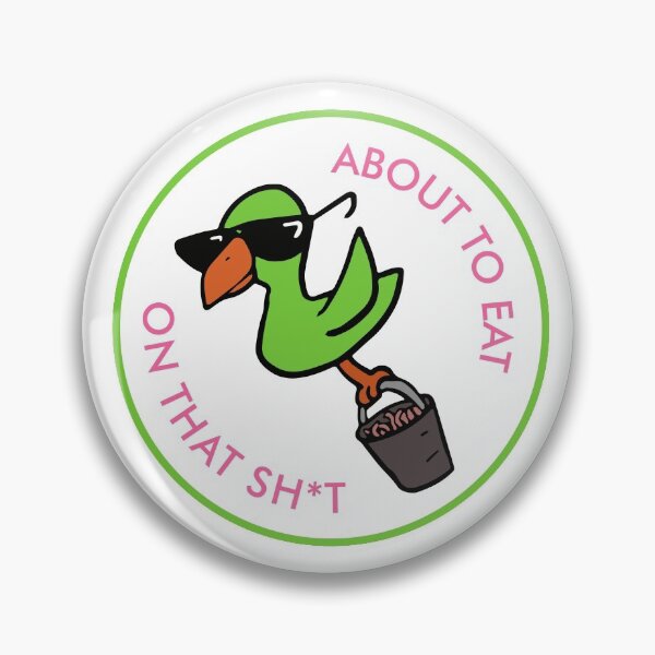 Item preview, I'm A Bird Worm Pin designed and sold by calebhenshaw.