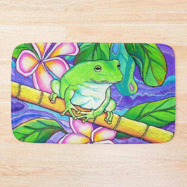 Item preview, Frog Frangipani designed and sold by NikkiHulleman.