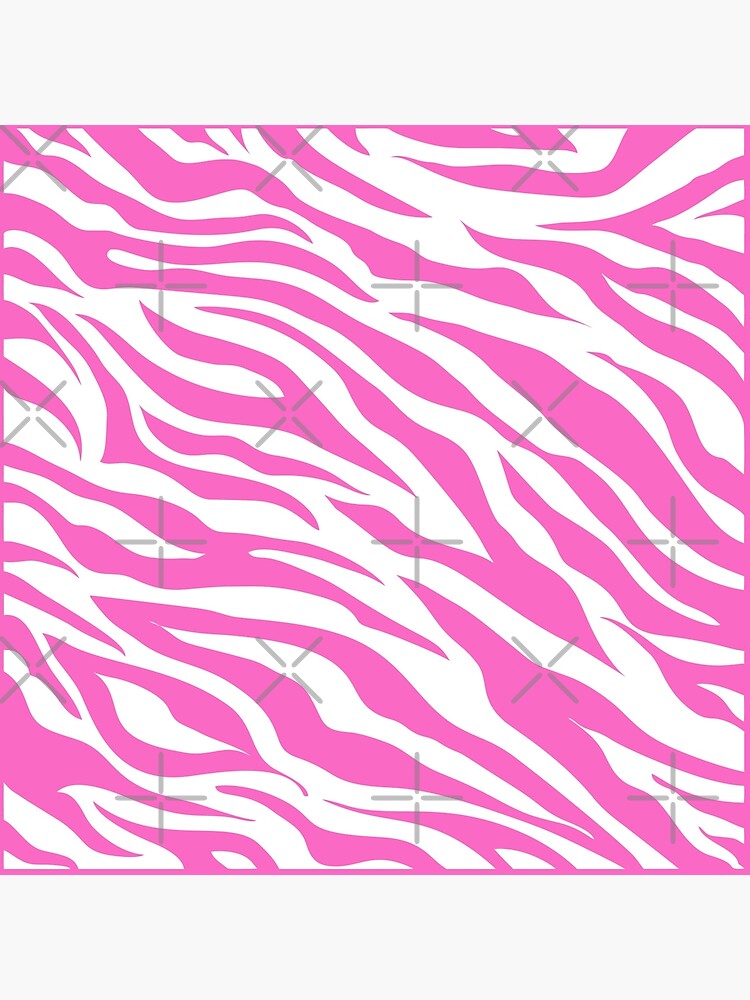 Tiger Stripes - Pink/White Art Board Print for Sale by DionBlaster