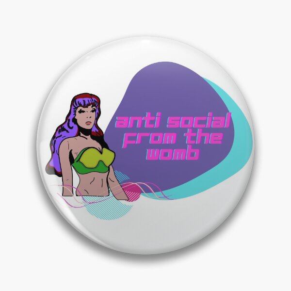 Item preview, Anti Social From The Womb designed and sold by Okamiyu.